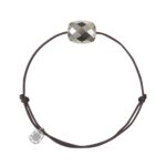 Bracelet Morganne Bello Friandise Cordon Chocolat Coussin Pyrite