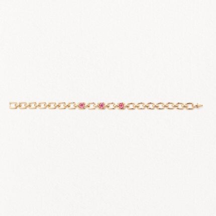 Bracelet Poiray Indrani Rubellite Or Jaune