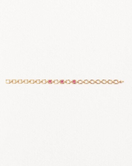 Bracelet Poiray Indrani Rubellite Yellow Gold