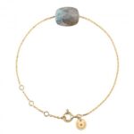 Bracelet Morganne Bello Friandise Coussin Labradorite Or Jaune