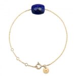 Bracelet Morganne Bello Friandise Coussin Lapis Lazuli Or Jaune