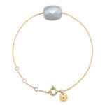 Bracelet Morganne Bello Friandise Grey Moonstone Yellow Gold Cushion