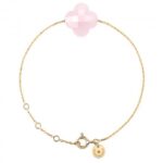 Bracelet Morganne Bello Friandise Clover Quartz Pink Powder Gold Yellow