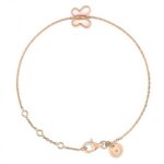 Bracelet Morganne Bello Baby Boom Papillon Nacre Rose Or Rose