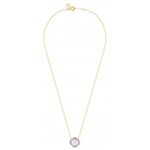 Collier Morganne Bello Victoria Diamants Améthyste Rose + Diamants Or Jaune