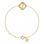 Bracelet Morganne Bello Victoria Diamant Citrine + Diamants Or Jaune