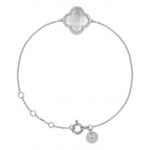 Bracelet Morganne Bello Victoria Diamant Nacre Blanche + Diamants Or Blanc