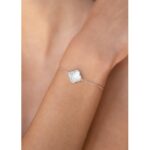 Bracelet Morganne Bello Victoria Diamant Nacre Blanche + Diamants Or Blanc