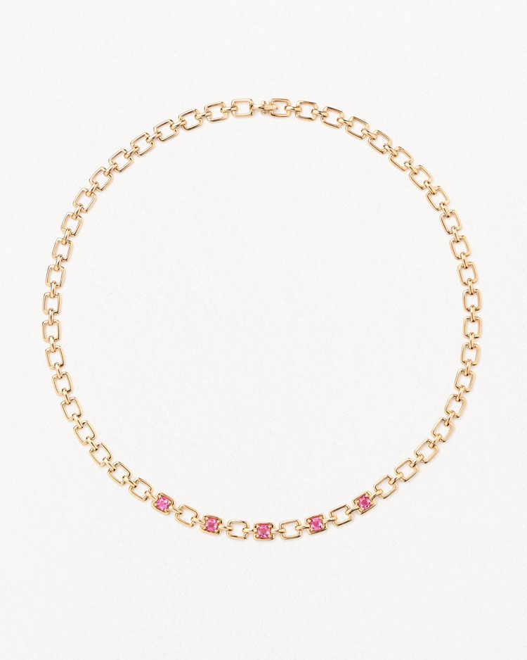 Collier Poiray Indrani Rubellite Or Jaune