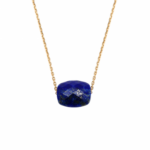 Collier Morganne Bello Friandise Coussin Lapis Lazuli Or Jaune