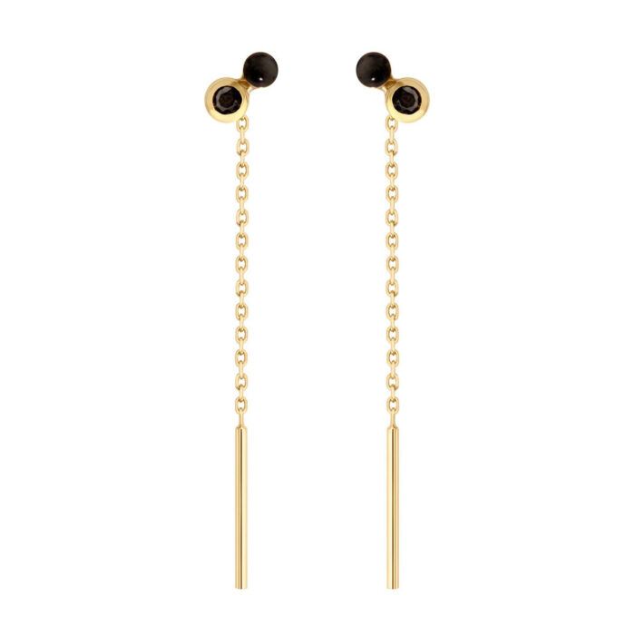 Boucles d'Oreilles gigi CLOZEAU Dot Spinelle Or