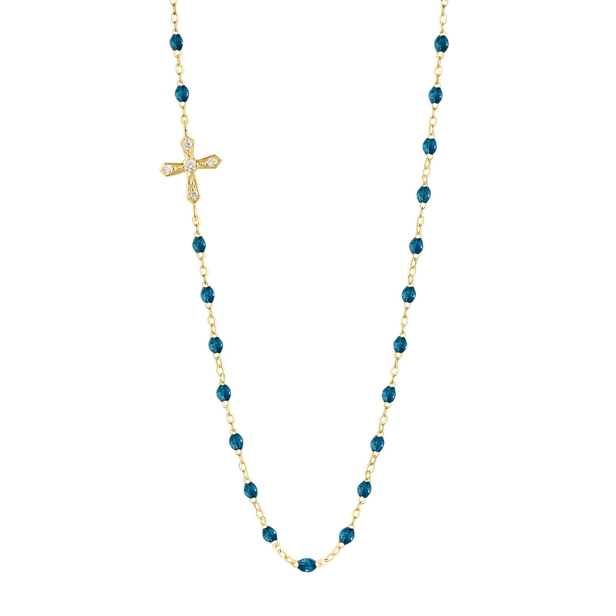 Collier gigi CLOZEAU Croix Vintage Diamant & Or