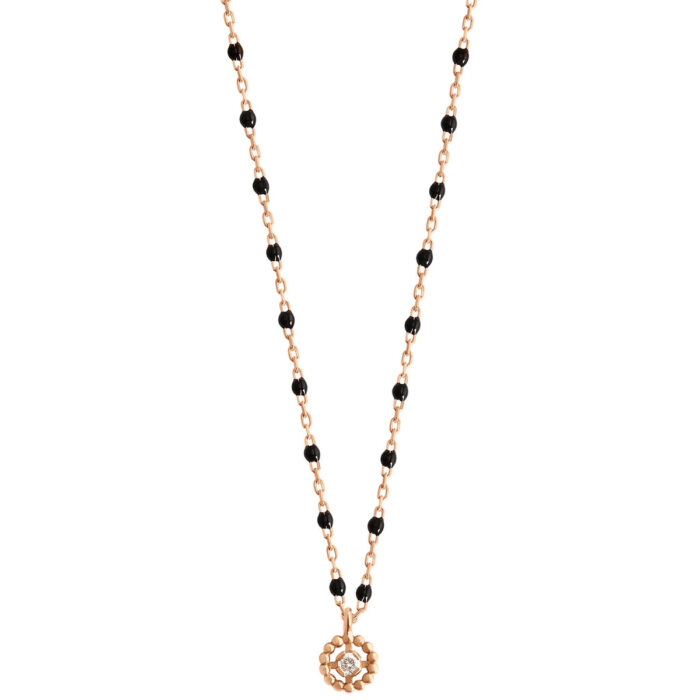 Necklace gigi CLOZEAU Lucky Puce Diamond Gold 42cm