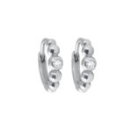 Boucles d'Oreilles gigi CLOZEAU Créoles Lucky Diamants Or