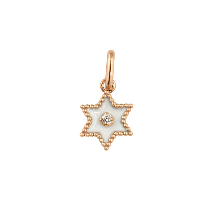 Pendentif gigi CLOZEAU Étoile Star Résine Diamant Or