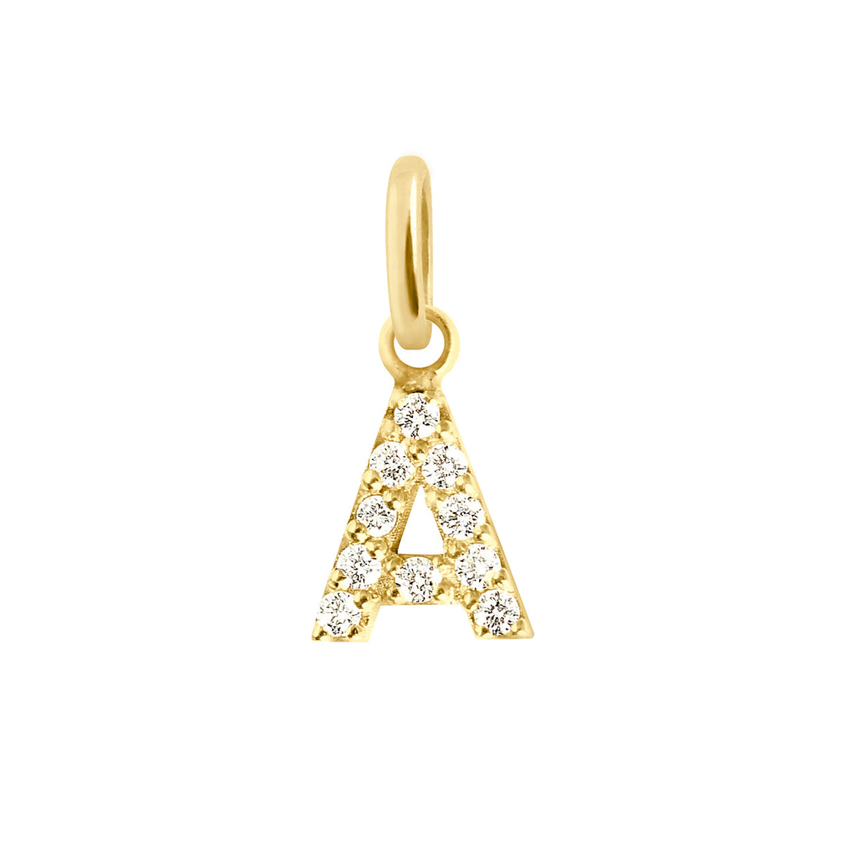 Pendentif gigi Clozeau Lucky Diamants Or Jaune