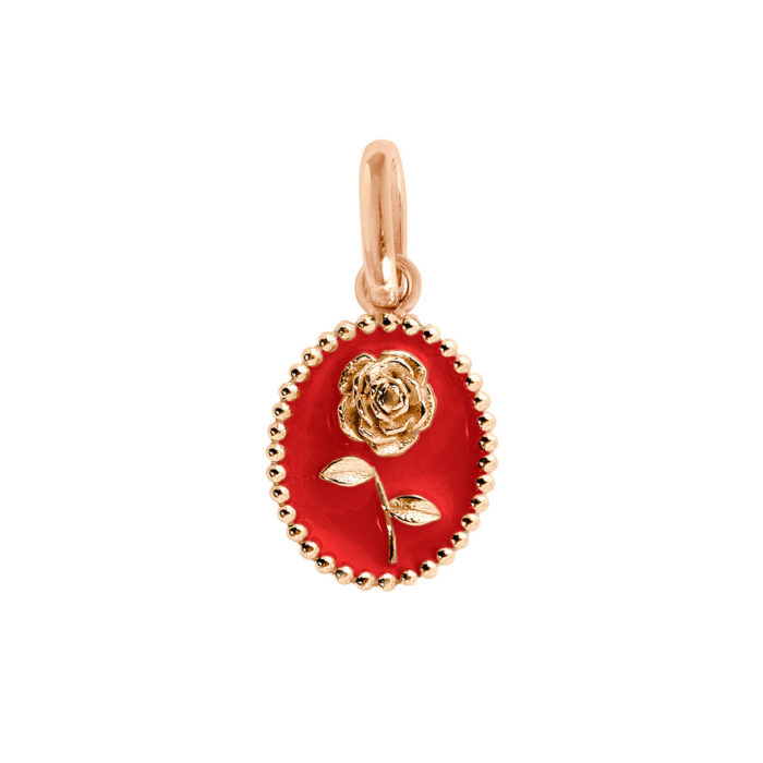 Pendentif gigi CLOZEAU Rose Résine Or