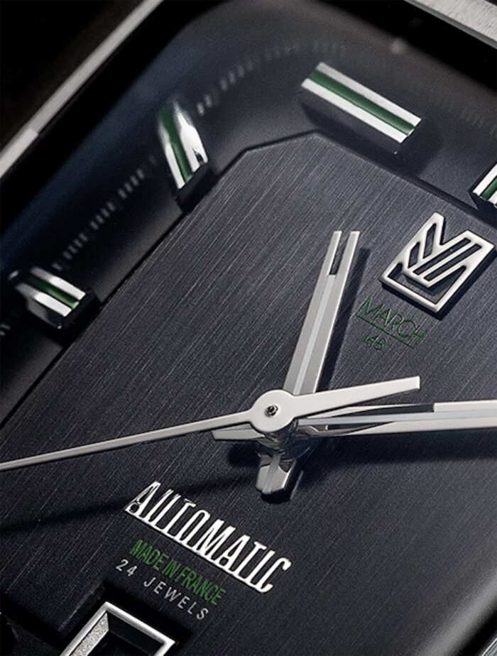 Montre MARCH LA.B AM2 Millésime Mars 2021 Édition Limitée Bracelet Alligator Noir