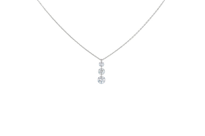 Collier La Brune & La Blonde 360° Trio Diamants Or Blanc