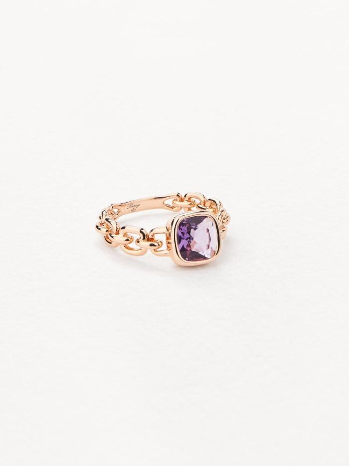 Bague Poiray Indrani Améthyste Or Rose