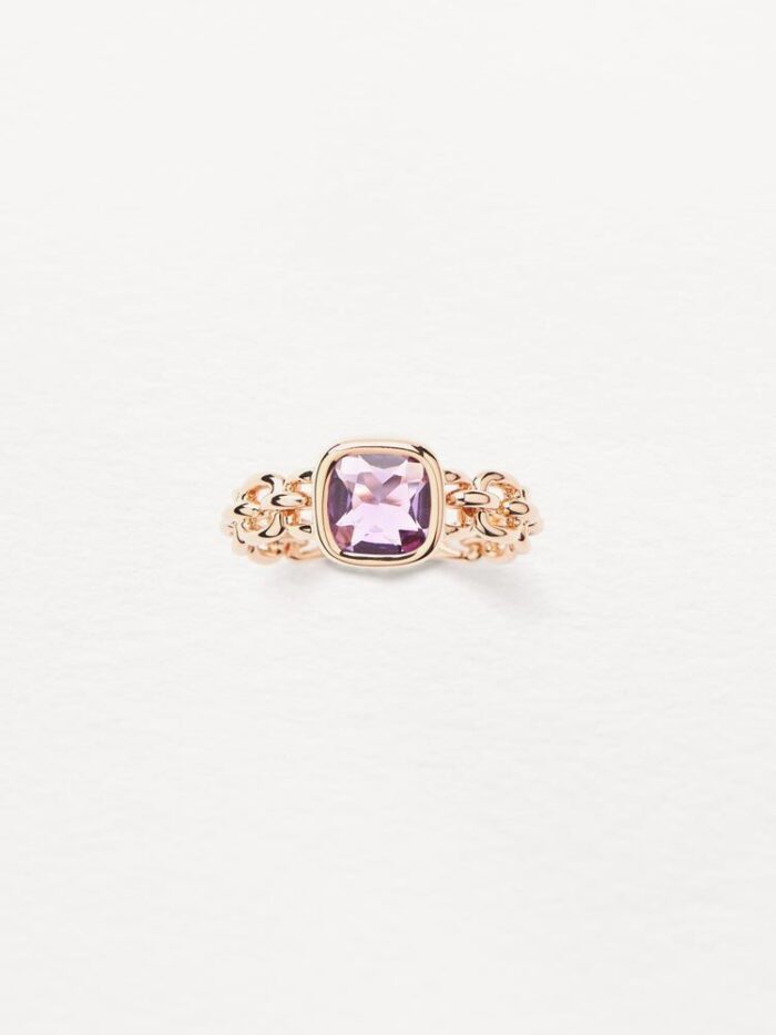 Bague Poiray Indrani Améthyste Or Rose