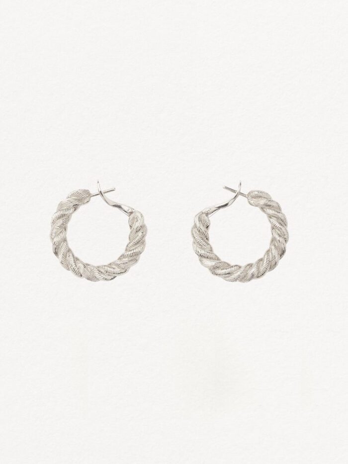 Boucles d'Oreilles Poiray Dune de Poiray Or Blanc