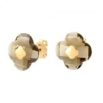 Earrings Morganne Bello Victoria  Fleas Quartz Smoky Yellow Gold