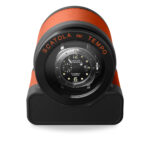 Remontoir à Montre Scatola Del Tempo Rotor One Racing Orange Noir Cuir