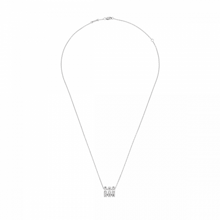 Collier Dinh Van Pulse Or Blanc Et Diamants