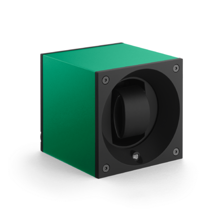 Automatic Watchwinder SwissKubik Masterbox Aluminium Green