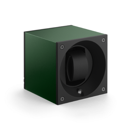 Automatic Watchwinder SwissKubik Masterbox Aluminium Dark Green