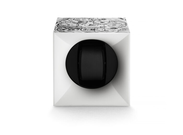 Automatic Watchwinder SwissKubik Startbox White Movement