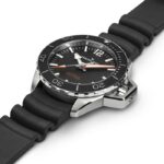 Montre Hamilton Khaki Navy Frogman Auto Cadran Noir Bracelet Caoutchouc 41MM