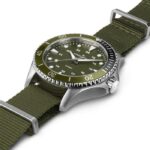 Montre Hamilton Khaki Navy Scuba Quartz Cadran Vert Bracelet Nato 37MM