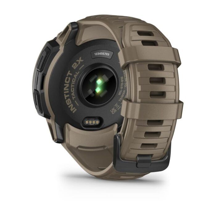 Montre Garmin Instinct 2X Solar Tactical Beige Coyotte Connectée Bracelet Caoutchouc 50MM