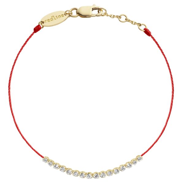 Redline 18kt Rose Gold and Diamond String Bracelet