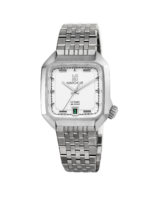 Montre MARCH LA.B AM2 Slim Automatique Cadran Blanc Bracelet Acier 36MM