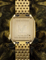 Montre MARCH LA.B Lady Mansart Quartz Continental Or 18 Carats Cadran Blanc Bracelet Acier Or 26MM