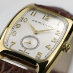 Montre Hamilton American Classic Boulton Quartz Indiana Jones Cadran Blanc Bracelet Cuir