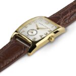 Montre Hamilton American Classic Boulton Quartz Indiana Jones Cadran Blanc Bracelet Cuir