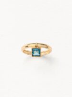 Bague Poiray Lolita Topaze Blue London Or Jaune