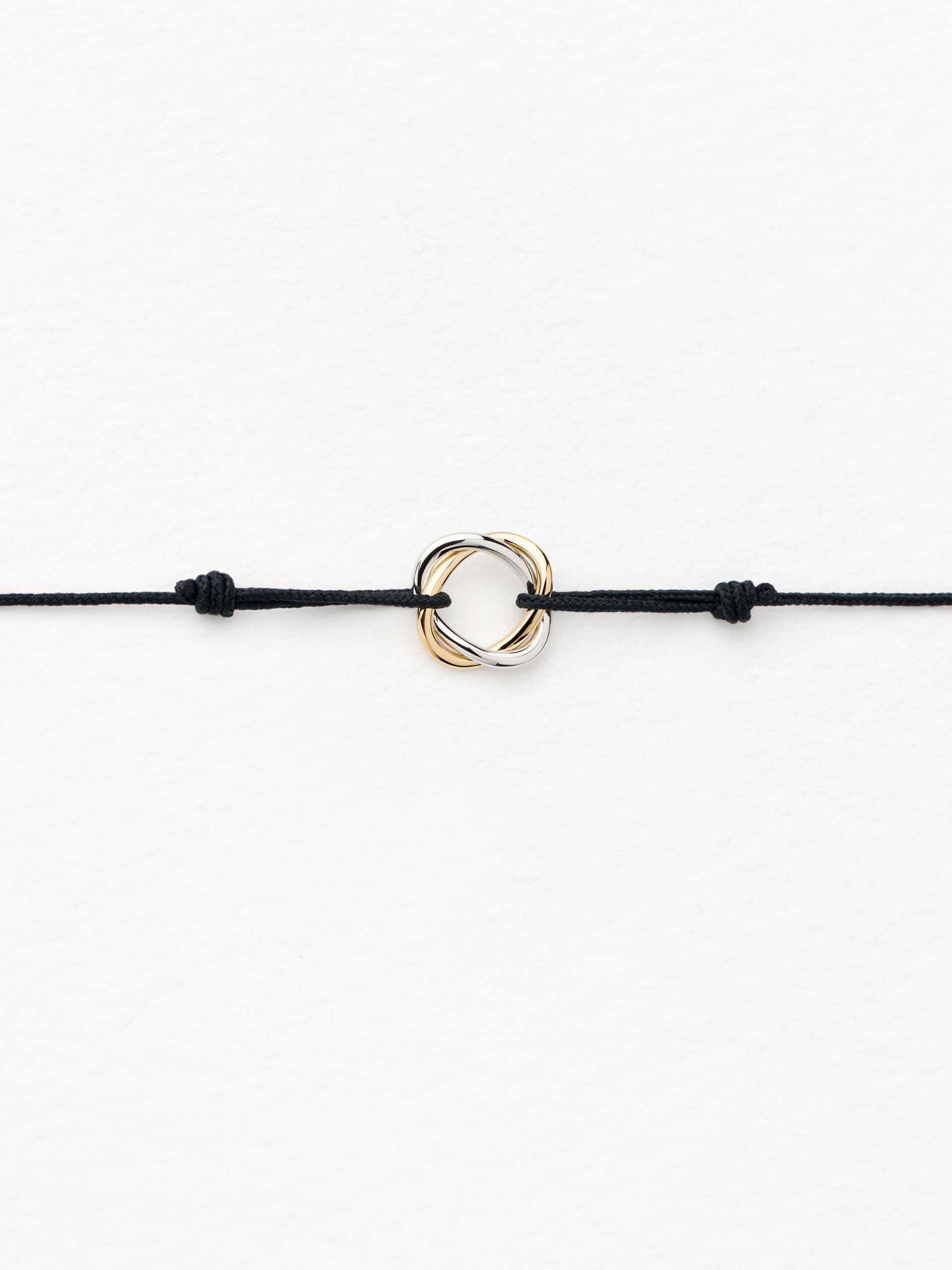 Bracelet Poiray Tresse on Cordon Yellow &amp; White Gold