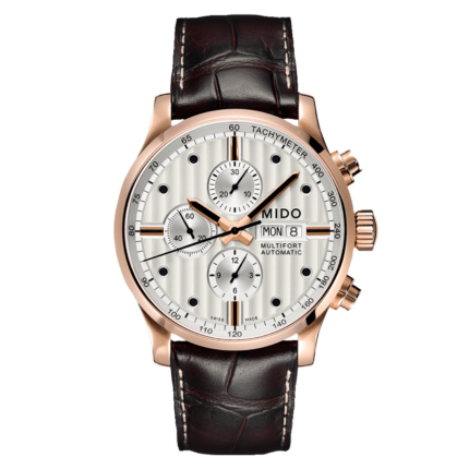 Mido Multifort Chronograph Auto Silver Dial Watch