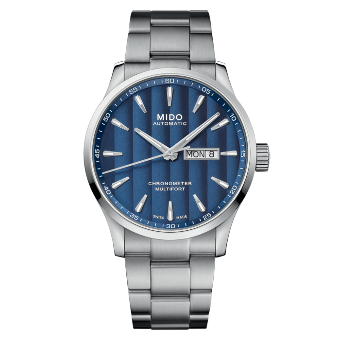 Montre Mido Multifort Chronometer 1 Auto Cadran Bleu