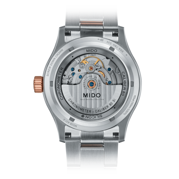 Montre Mido Multifort Chronometer 1 Auto Cadran Argent