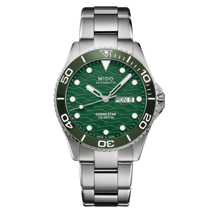 Montre Mido Ocean Star 200C Auto Cadran Vert Bracelet Acier 42.5MM