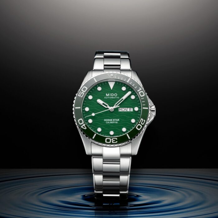 Montre Mido Ocean Star 200C Auto Cadran Vert Bracelet Acier 42.5MM