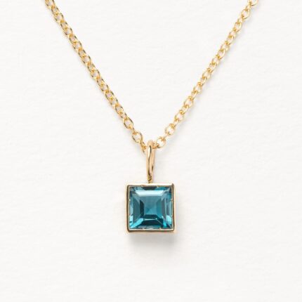 Collier Poiray Lolita Topaze Blue London Or Jaune