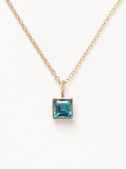 Necklace Poiray Lolita Topaze Blue London Yellow Gold