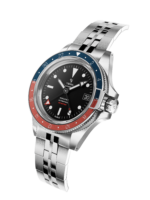 Montre Yema Superman GMT Auto Pepsi Cadran Noir Bracelet Acier 41MM